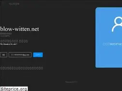 Sites similar to blow-witten.net