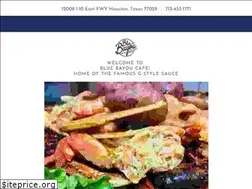 Sites similar to bluebayoucafe.com