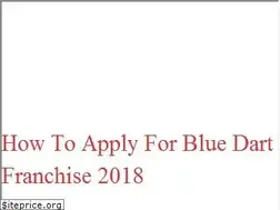 Sites similar to bluedart-tracking.in