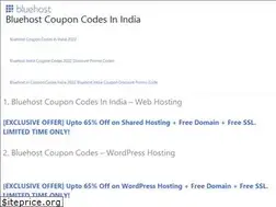 Sites similar to bluehostcouponcodes.in