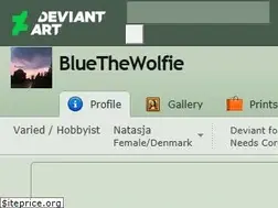 Sites similar to bluethewolfie.deviantart.com