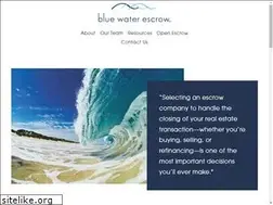 Sites similar to bluewaterescrow.com