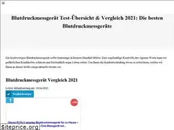 Sites similar to blutdruckmessgeraetetest.de