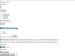 Sites similar to bmchematol.biomedcentral.com