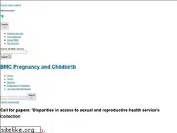 Sites similar to bmcpregnancychildbirth.biomedcentral.com