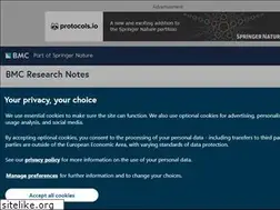 Sites similar to bmcresnotes.biomedcentral.com