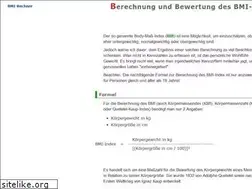Sites similar to bmi-online-rechner.de