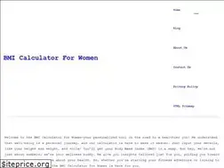Sites similar to bmicalculatorwomen.online