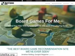 Sites similar to boardgamesfor.me
