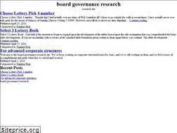 Sites similar to boardgovernanceresearch.com