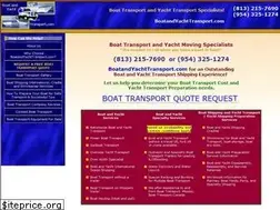 Sites similar to boatandyachttransport.com
