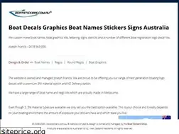 Sites similar to boatstickers.com.au