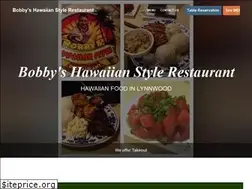 Sites similar to bobbyshawaiianstylerestaurant.com