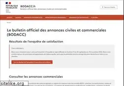 Sites similar to bodacc.fr