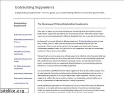 Sites similar to bodybuildingsupplementstips.info