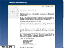Sites similar to bodybuildingtips.com