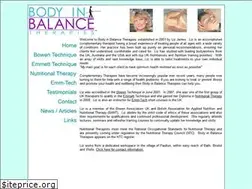Sites similar to bodyinbalancetherapies.com