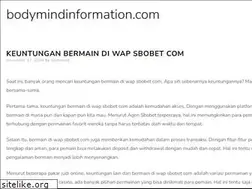 Sites similar to bodymindinformation.com