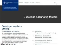 Sites similar to boehringer-ingelheim-stiftung.de