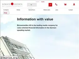 Sites similar to boersenmedien.de