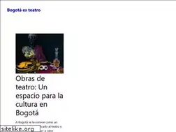 Sites similar to bogotaesteatro.com