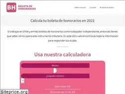 Sites similar to boletadehonorarios.cl
