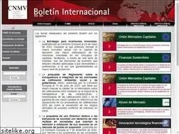 Sites similar to boletininternacionalcnmv.es