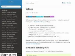 Sites similar to boltons.readthedocs.io