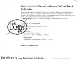 Sites similar to bombayclubneworleans.com