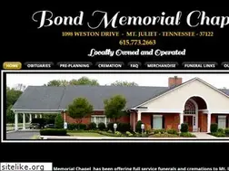 Sites similar to bondmemorial.com