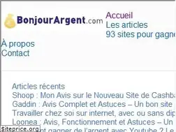 Sites similar to bonjourargent.com