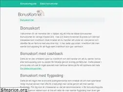 Sites similar to bonuskort.net