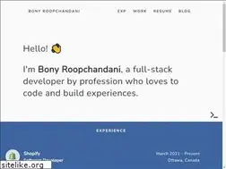 Sites similar to bonyroopchandani.com