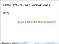 Sites similar to bookbhutantour.com