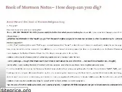 Sites similar to bookofmormonnotes.wordpress.com