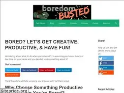 Sites similar to boredombusted.com