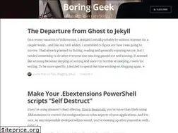 Sites similar to boringgeek.com