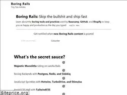 Sites similar to boringrails.com