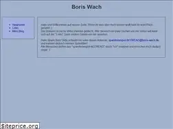 Sites similar to boris-wach.de