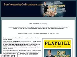 Sites similar to bornyesterdayonbroadway.com