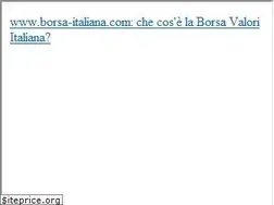 Sites similar to borsa-italiana.com