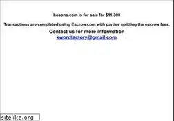 Sites similar to bosons.com
