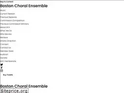 Sites similar to bostonchoral.org