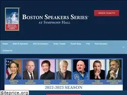 Sites similar to bostonspeakersseries.org