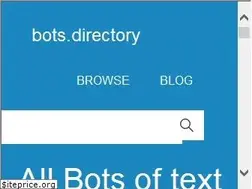 Sites similar to bots.directory