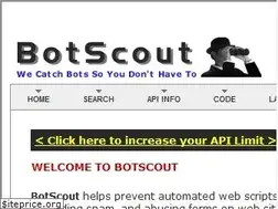Sites similar to botscout.com