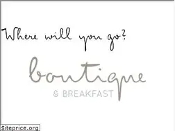 Sites similar to boutiqueandbreakfast.com