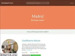 Sites similar to boutiquehotels-madrid.com