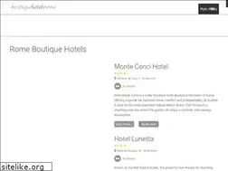 Sites similar to boutiquehotelsrome.com