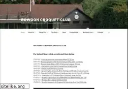 Sites similar to bowdoncroquet.co.uk